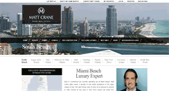 Desktop Screenshot of mattcranemiami.com